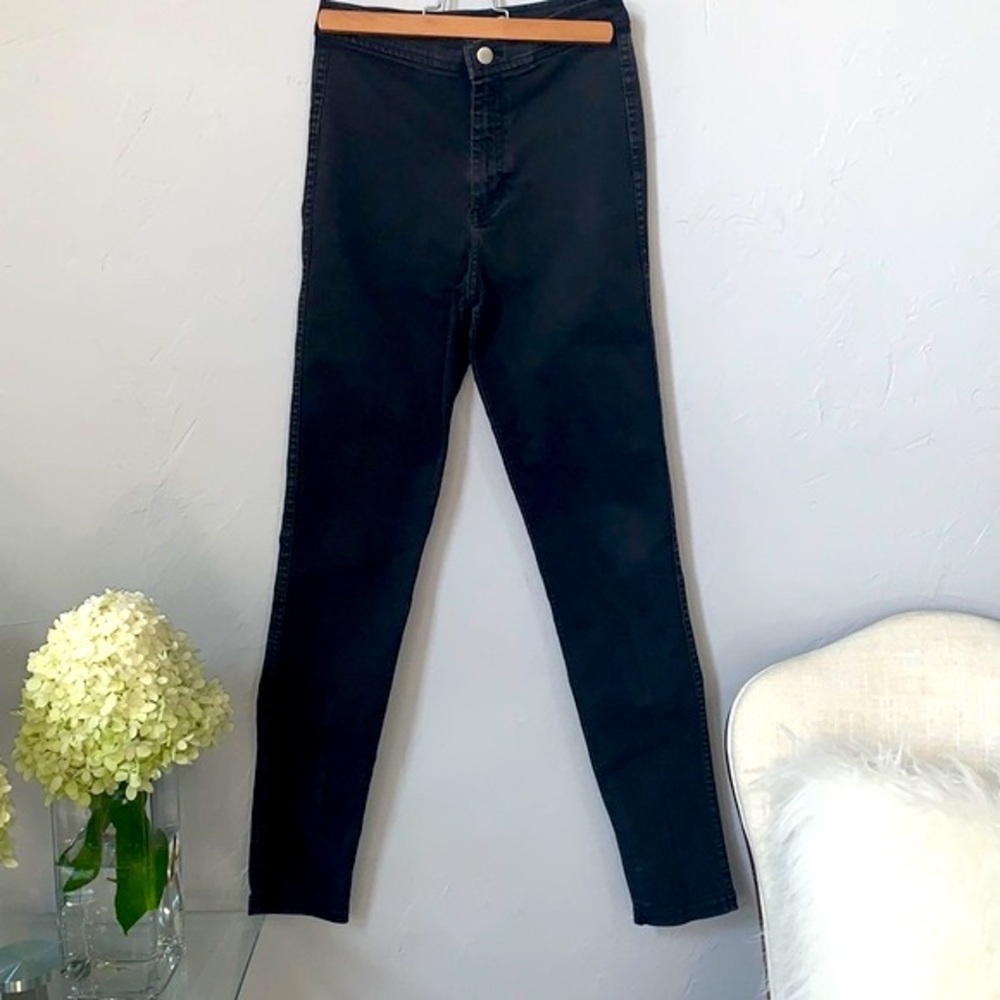 American Apparel High Waisted Black Easy Jeans